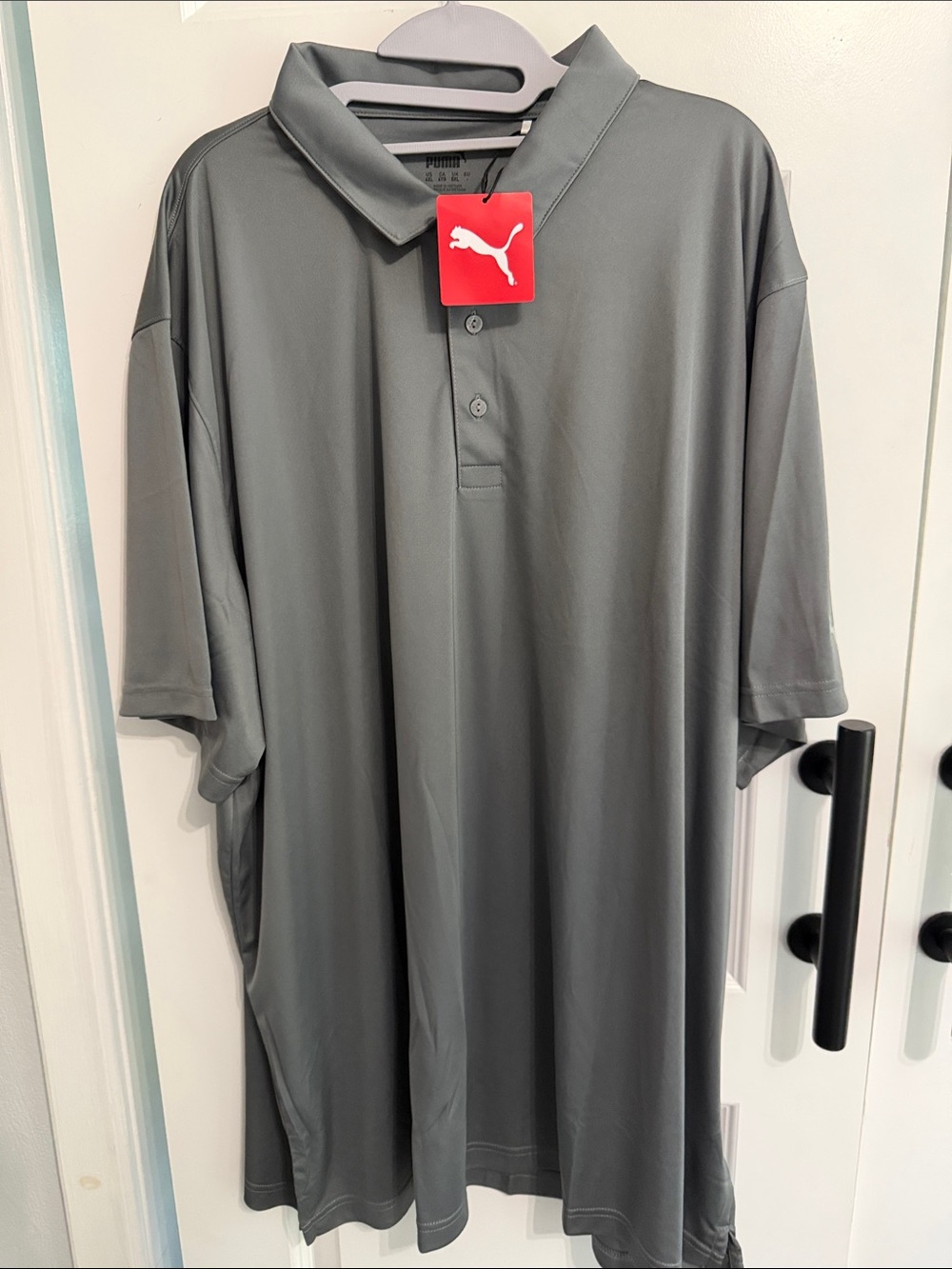 Puma Men's Polo Shirt - Charcoal Gray